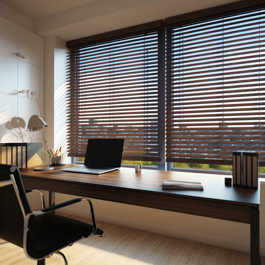 Blinds in modern interior